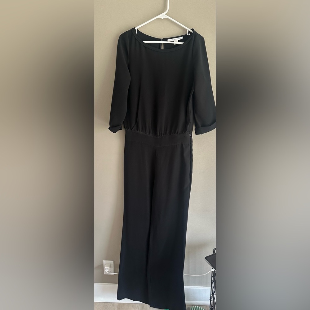 Diane Von Furstenberg Black Wide-Leg Jumpsuit